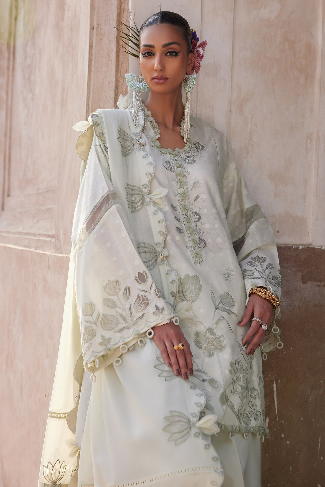 Elan | Luxury Lawn 25 | CELESTINE (EL25-05 A) - Ladies Clothes - Maria Faisal