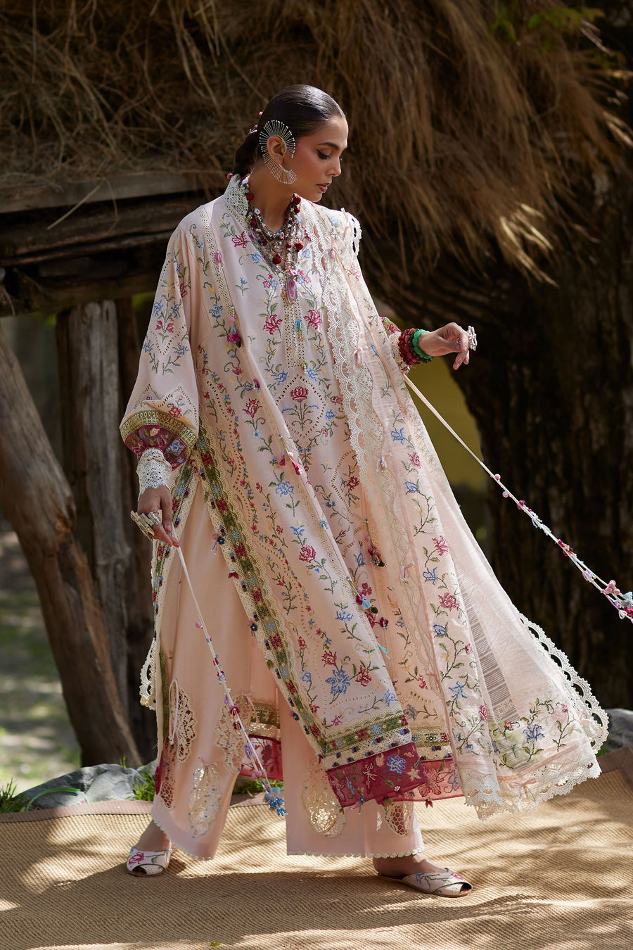 Elan | Kashmee Legacy Lawn 26 |SOZRAAG (EL26-03 A) - Luxury Dress - available at Maria Faisal in UK and USA.