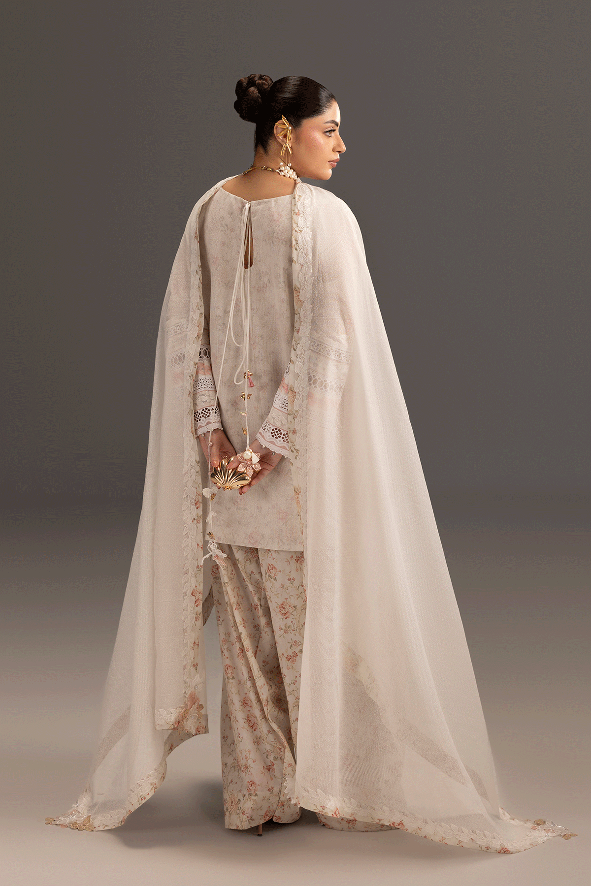 Erum Khan | Summer Whisper | Queen Radiance - Luxury Dress - available at Maria Faisal in UK and USA.