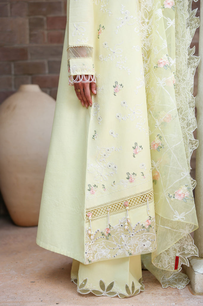 Cross Stitch | Eid Lawn Edit 26 | CITRUS LACE - Luxury Dress - available at Maria Faisal in UK and USA.