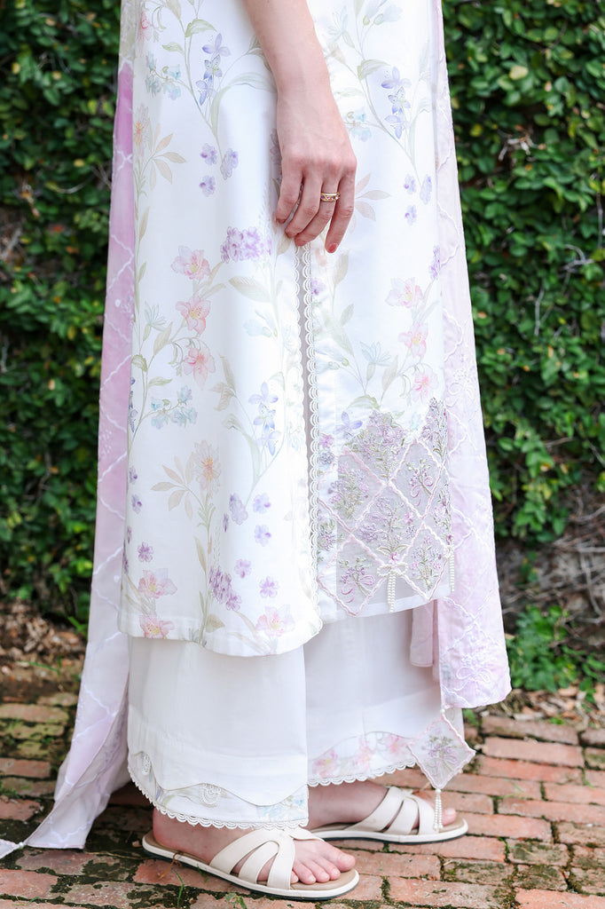 Cross Stitch | Eid Lawn Edit 26 |MEADOW DREAM - Luxury Dress - available at Maria Faisal in UK and USA.