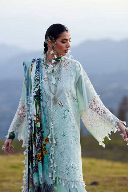 Elan | Kashmee Legacy Lawn 26 |ZEVARÉ (EL26-07 A) - Luxury Dress - available at Maria Faisal in UK and USA.