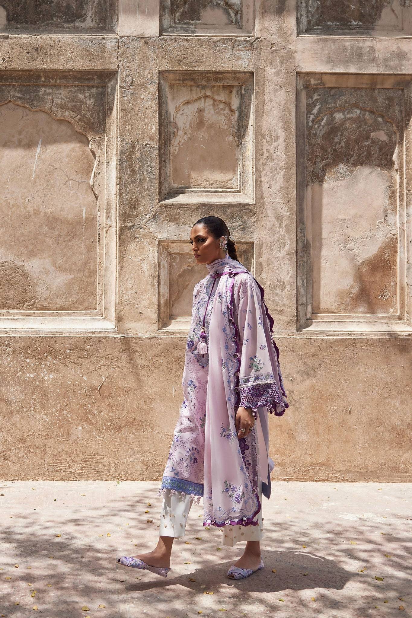 Elan | Luxury Lawn 25 | ALARA (EL25-12 B) by Maria Faisal - Registered Vendor of : Elan - type : Ladies Clothes - 100% original wedding dresses