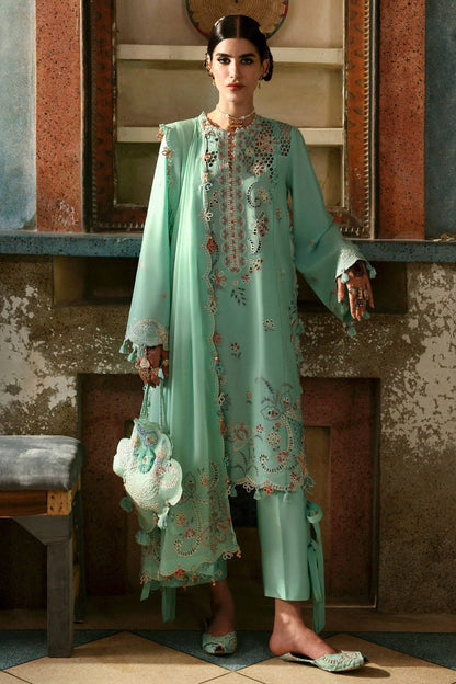 Zaha | Festive Lawn 25 | SEHER (ZF-25-05) by Maria Faisal - Registered Vendor of : Zaha - type : Ladies Clothes - 100% original wedding dresses