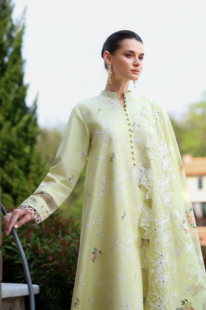 Cross Stitch | Eid Lawn Edit 26 | CITRUS LACE - Luxury Dress - available at Maria Faisal in UK and USA.