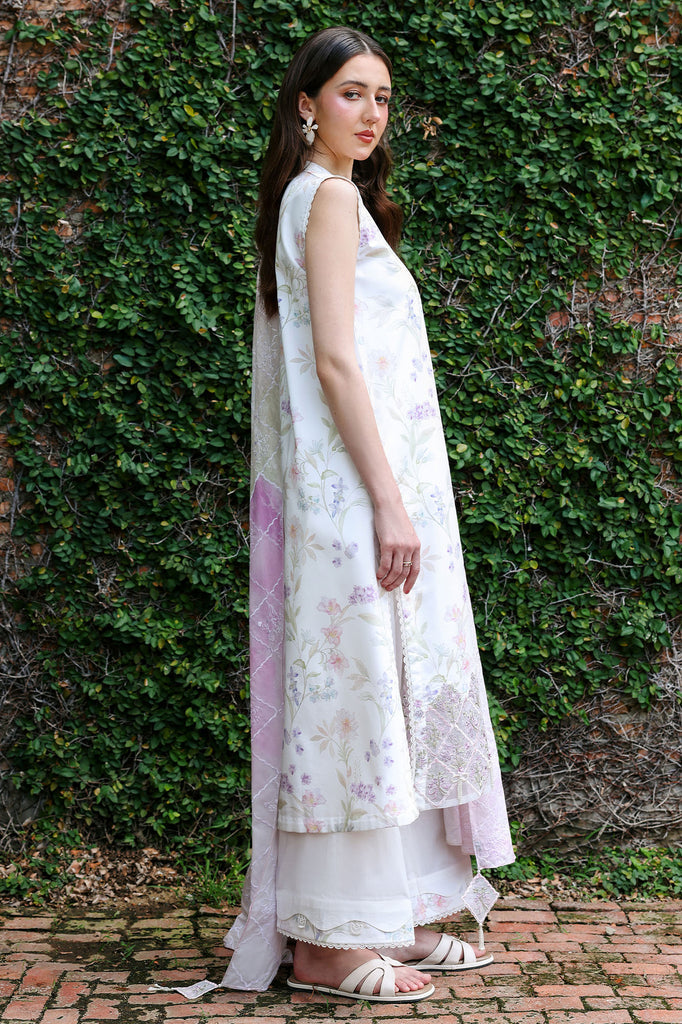 Cross Stitch | Eid Lawn Edit 26 |MEADOW DREAM - Luxury Dress - available at Maria Faisal in UK and USA.