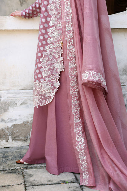 Cross Stitch | Eid Lawn Edit 26 | ASH ROSE - Luxury Dress - available at Maria Faisal in UK and USA.