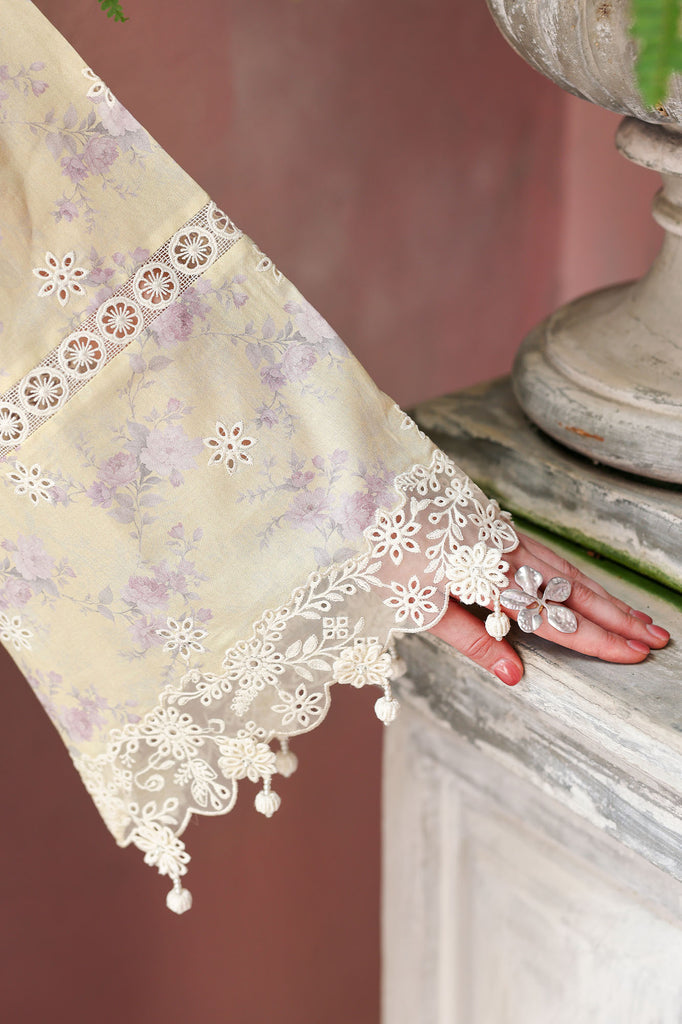 Cross Stitch | Eid Lawn Edit 26 | ORCHID FLARE - Luxury Dress - available at Maria Faisal in UK and USA.
