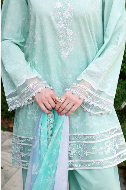 Cross Stitch | Eid Lawn Edit 26 | SUMMER BREEZE - Luxury Dress - available at Maria Faisal in UK and USA.