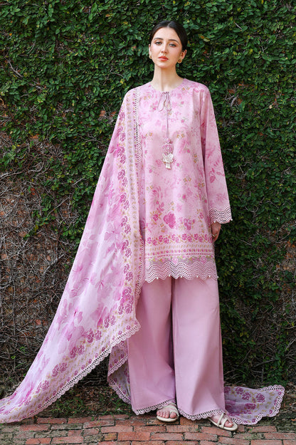 Cross Stitch | Eid Lawn Edit 26 |  SPRING LILAC - Luxury Dress - available at Maria Faisal in UK and USA.
