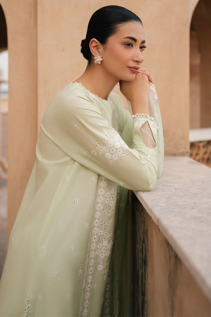 Cross Stitch | Mahiri Embroidered Collection 26 | Lumiere Meadow - Luxury Dress - available at Maria Faisal in UK and USA.