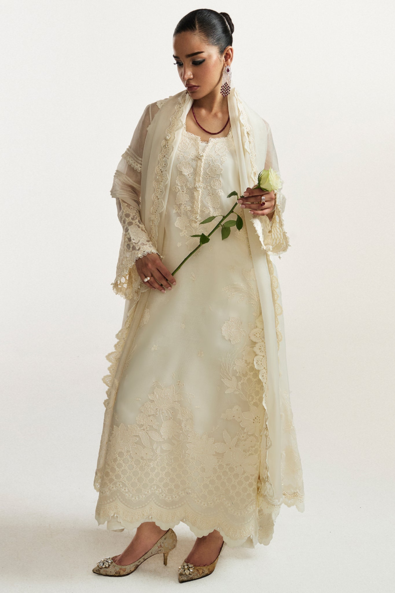 Elan | Vital Ornee | PERLE D’HIVER (EV-21353) - Formal Dress - available at Maria Faisal in UK and USA.