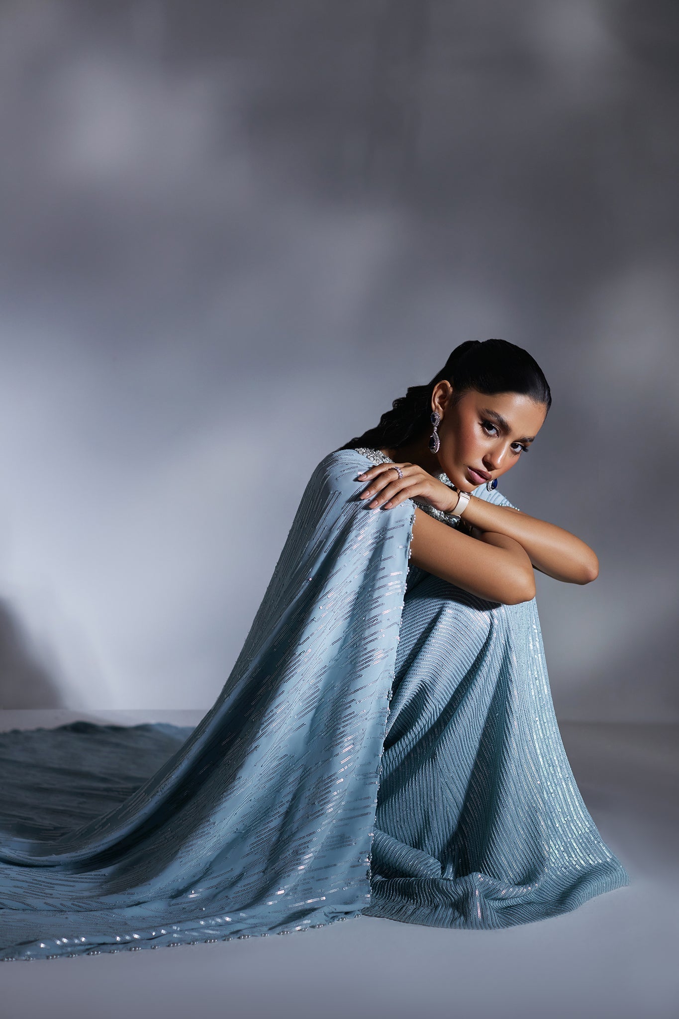 Elan | Luxury Wedding Wears | POUSSIERE D'ETOILES (EP-20883) - Bridal Dress - available at Maria Faisal in UK and USA.