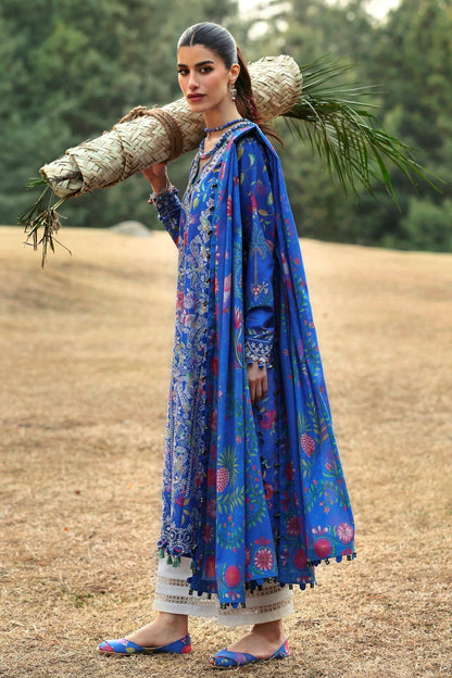 Zaha | Lawn 25 | ZAYANA (ZL25-01 B) by Maria Faisal - Registered Vendor of : Zaha - type : Ladies Clothes - 100% original wedding dresses