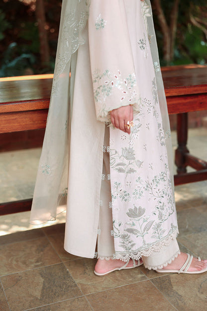 Cross Stitch | Eid Lawn Edit 26 |PEARL SAGE - Luxury Dress - available at Maria Faisal in UK and USA.