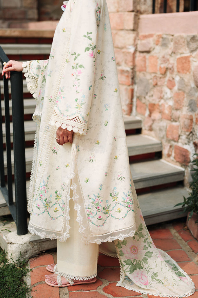 Cross Stitch | Eid Lawn Edit 26 | TROPIC MIST - Luxury Dress - available at Maria Faisal in UK and USA.