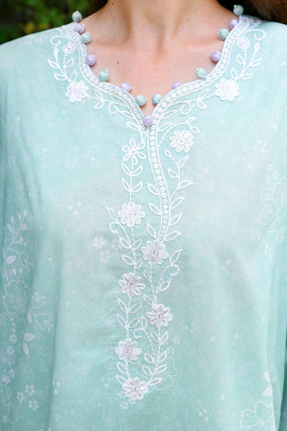 Cross Stitch | Eid Lawn Edit 26 | SUMMER BREEZE - Luxury Dress - available at Maria Faisal in UK and USA.