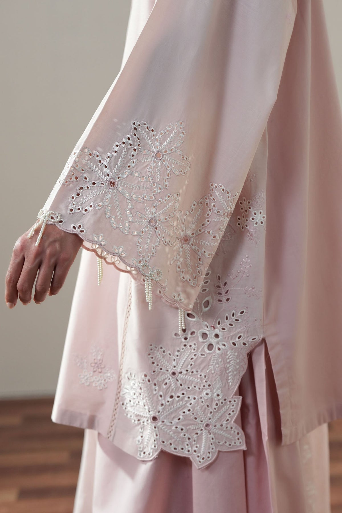 Cross Stitch | Mahiri Embroidered Collection 26 |PETAL DUSK - Luxury Dress - available at Maria Faisal in UK and USA.