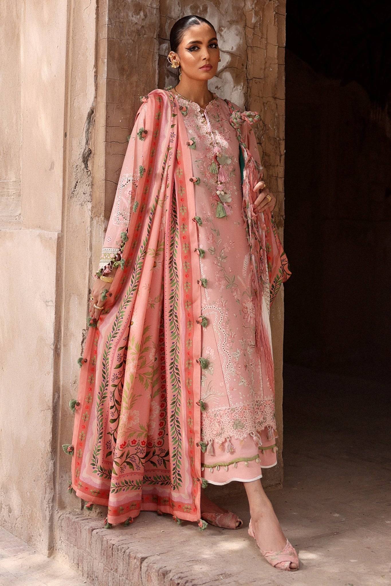 Elan | Luxury Lawn 25 | SERENE (EL25-01 A) by Maria Faisal - Registered Vendor of : Elan - type : Ladies Clothes - 100% original wedding dresses