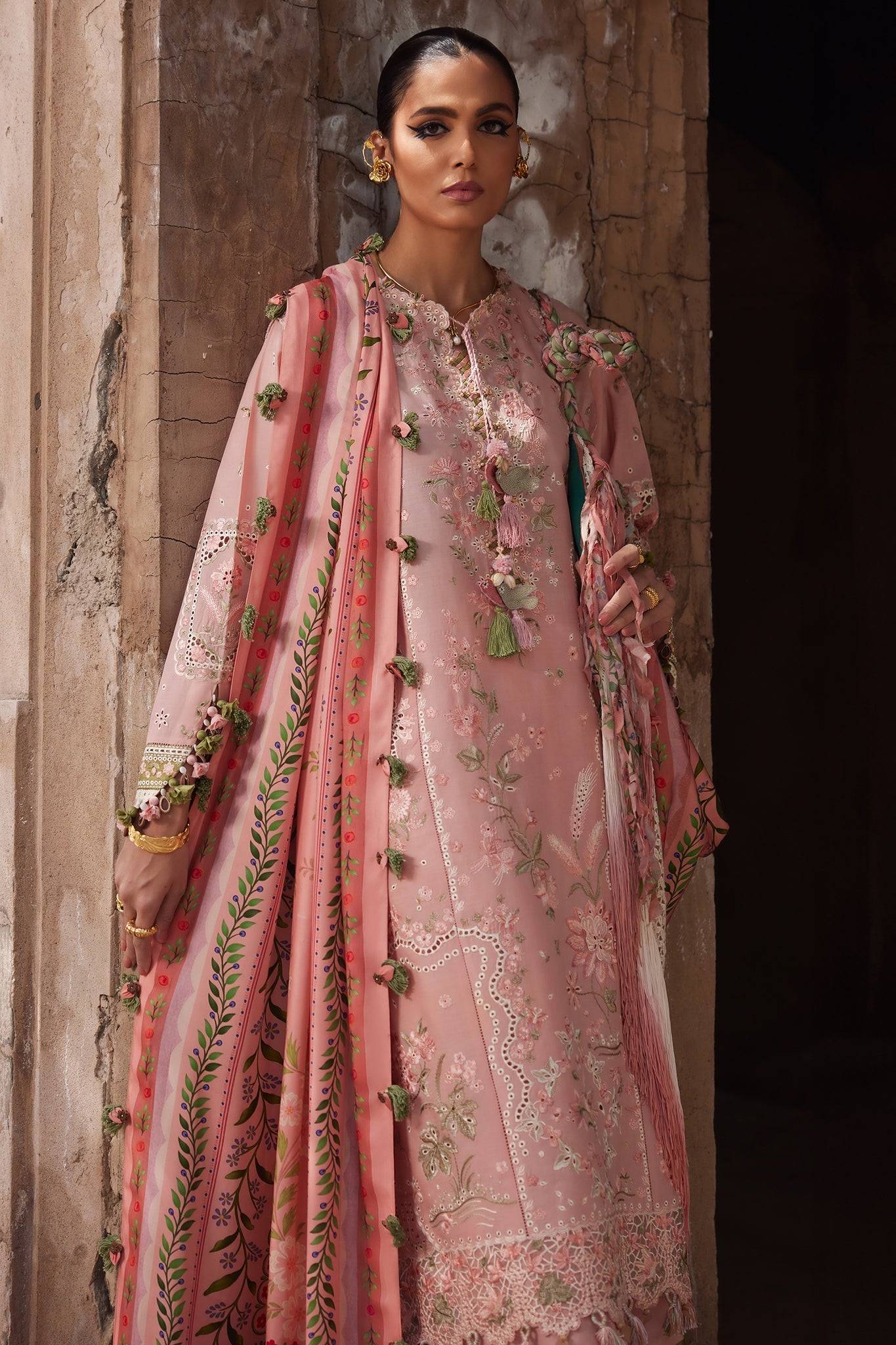 Elan | Luxury Lawn 25 | SERENE (EL25-01 A) by Maria Faisal - Registered Vendor of : Elan - type : Ladies Clothes - 100% original wedding dresses