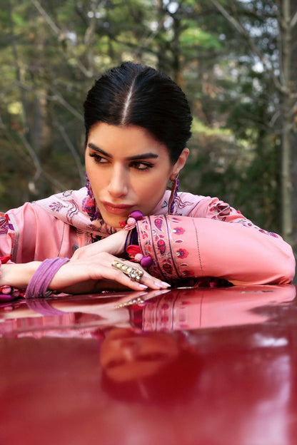 Zaha | Lawn 25 | ZARIAH (ZL25-09 B) by Maria Faisal - Registered Vendor of : Zaha - type : Ladies Clothes - 100% original wedding dresses