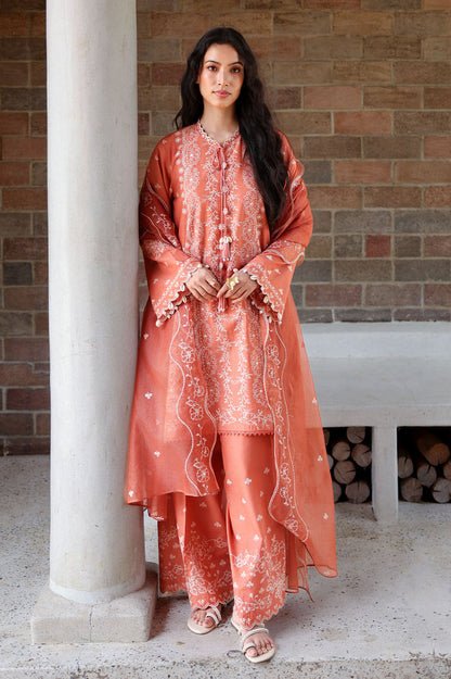 Cross Stitch | Eid Lawn Edit 26 |  AMBER MIST - Luxury Dress - available at Maria Faisal in UK and USA.