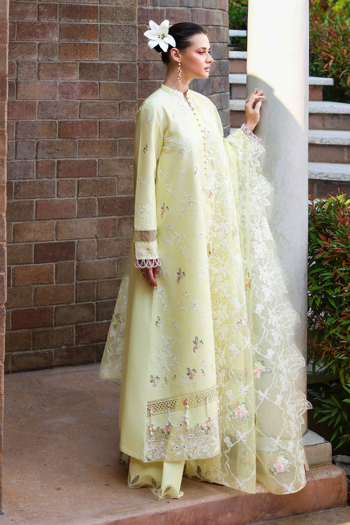 Cross Stitch | Eid Lawn Edit 26 | CITRUS LACE - Luxury Dress - available at Maria Faisal in UK and USA.