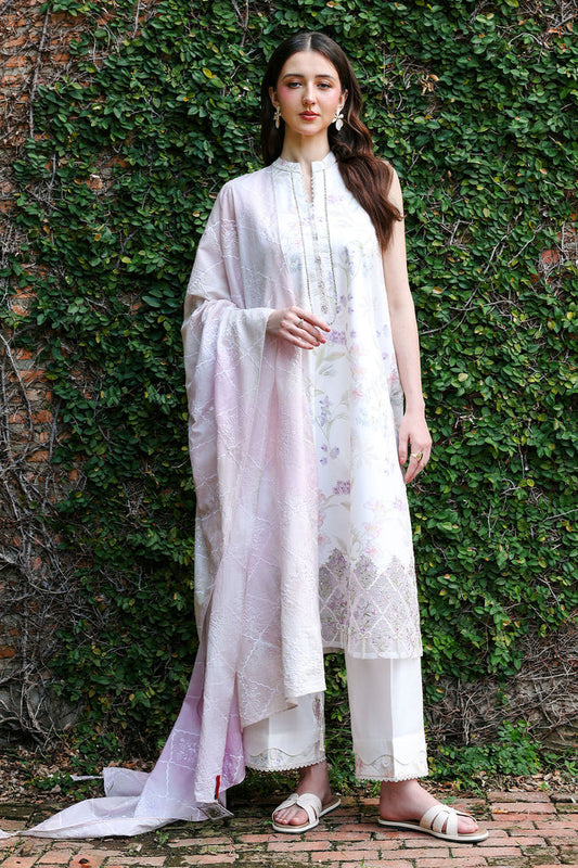 Cross Stitch | Eid Lawn Edit 26 |MEADOW DREAM - Luxury Dress - available at Maria Faisal in UK and USA.