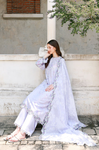 Cross Stitch | Eid Lawn Edit 26 | CRYSTAL GLAZE - Luxury Dress - available at Maria Faisal in UK and USA.