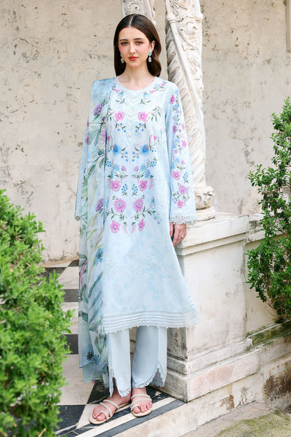 Cross Stitch | Eid Lawn Edit 26 | AQUA GLINT - Luxury Dress - available at Maria Faisal in UK and USA.