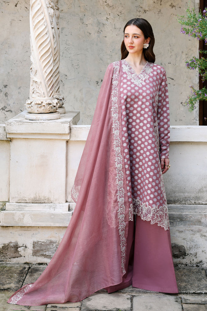 Cross Stitch | Eid Lawn Edit 26 | ASH ROSE - Luxury Dress - available at Maria Faisal in UK and USA.