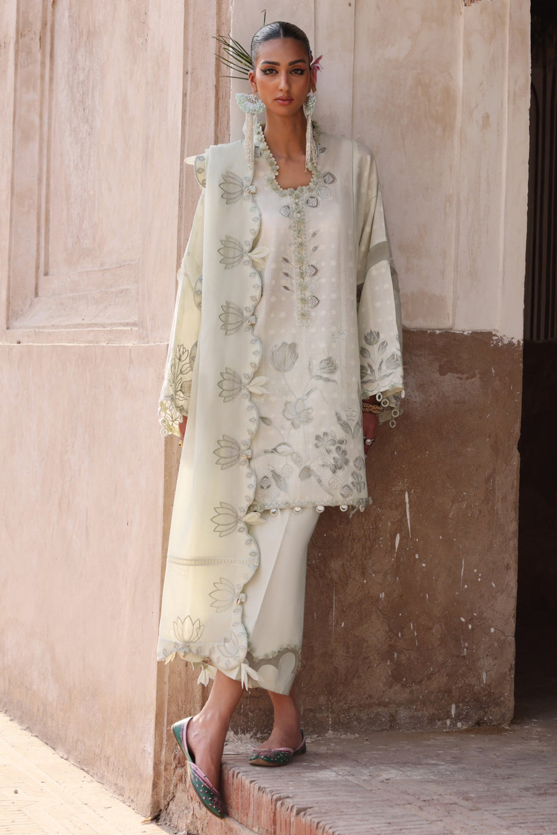 Elan | Luxury Lawn 25 | CELESTINE (EL25-05 A) - Ladies Clothes - Maria Faisal