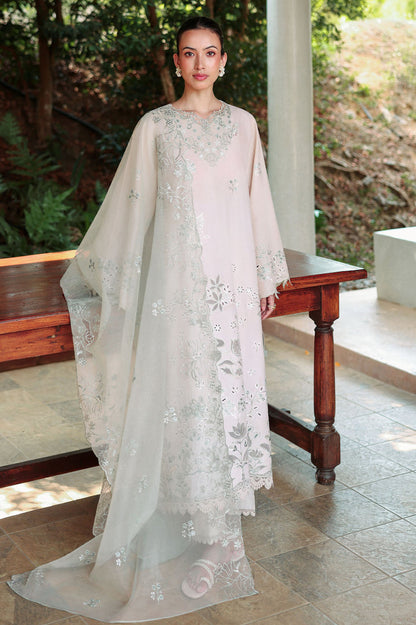 Cross Stitch | Eid Lawn Edit 26 |PEARL SAGE - Luxury Dress - available at Maria Faisal in UK and USA.