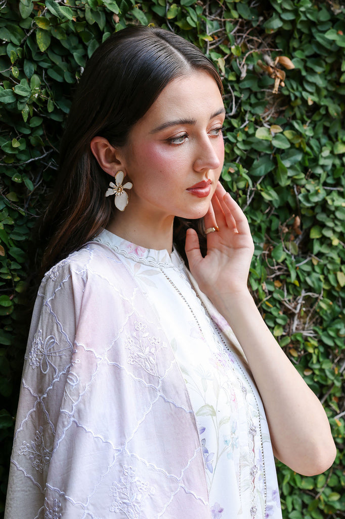 Cross Stitch | Eid Lawn Edit 26 |MEADOW DREAM - Luxury Dress - available at Maria Faisal in UK and USA.