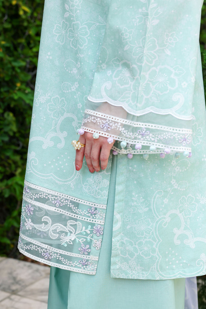 Cross Stitch | Eid Lawn Edit 26 | SUMMER BREEZE - Luxury Dress - available at Maria Faisal in UK and USA.