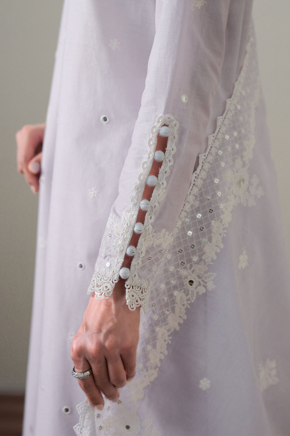 Cross S titch | Mahiri Embroidered Collection 26 |VIOLET DREAM - Luxury Dress - available at Maria Faisal in UK and USA.