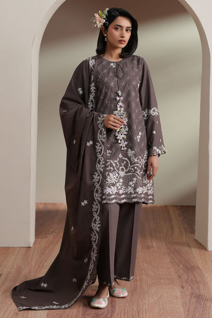 Cross Stitch | Mahiri Embroidered Collection 26 |COCOA WHISPER - Luxury Dress - available at Maria Faisal in UK and USA.