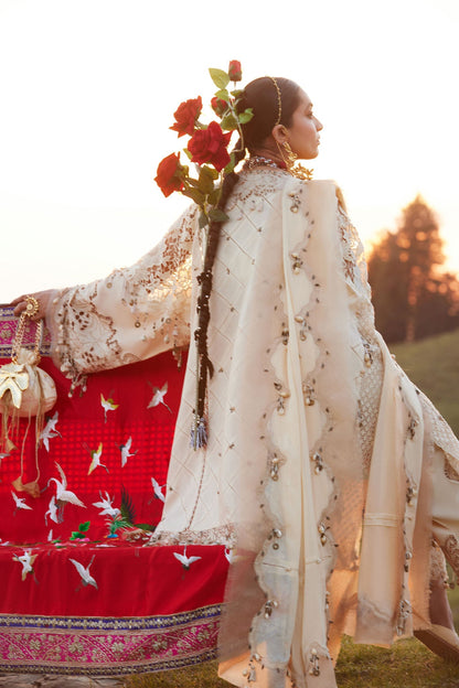 Elan | Kashmee Legacy Lawn 26 | BRUMINE (EL26-02 B) - Luxury Dress - available at Maria Faisal in UK and USA.