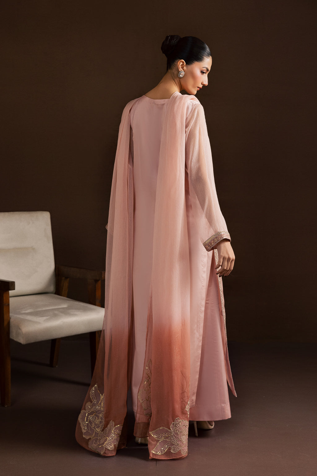 Vanya | Silk Edit | SL-17 - Luxury Dress - available at Maria Faisal in UK and USA.