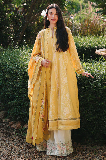 Cross Stitch | Eid Lawn Edit 26 | PETAL DRAPES - Luxury Dress - available at Maria Faisal in UK and USA.