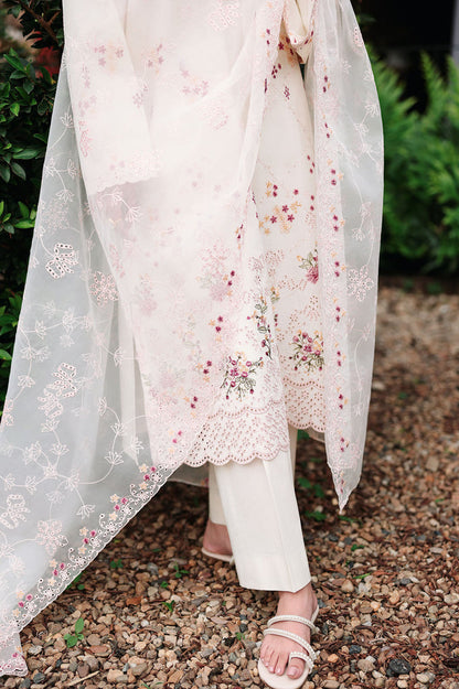 Cross Stitch | Eid Lawn Edit 26 | CARAMEL CREAM - Luxury Dress - available at Maria Faisal in UK and USA.