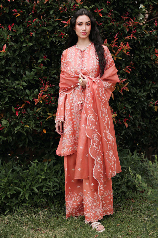 Cross Stitch | Eid Lawn Edit 26 |  AMBER MIST - Luxury Dress - available at Maria Faisal in UK and USA.