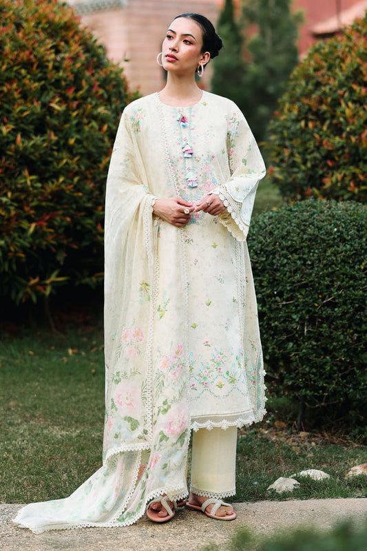 Cross Stitch | Eid Lawn Edit 26 | TROPIC MIST - Luxury Dress - available at Maria Faisal in UK and USA.