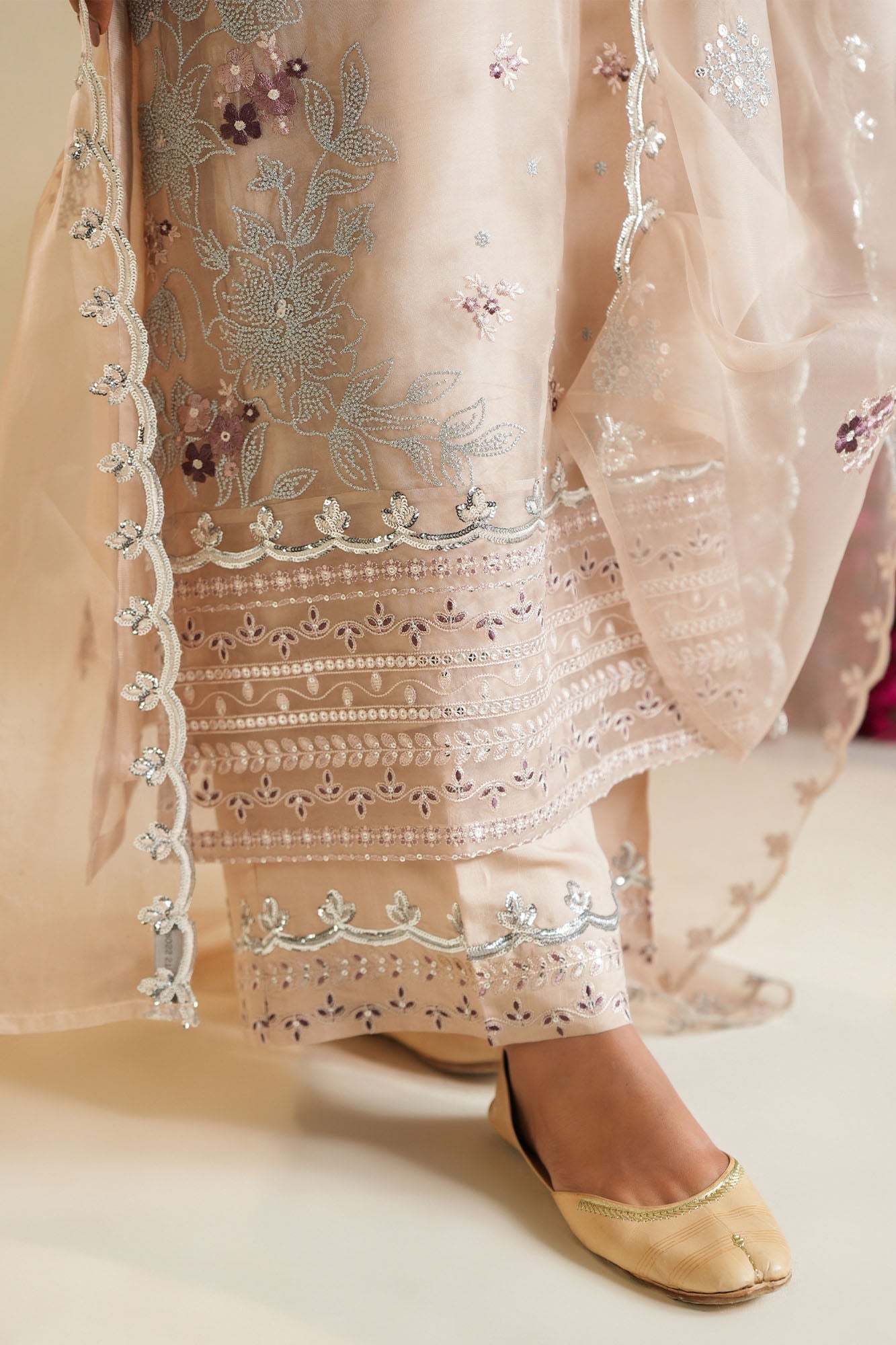 Cross Stitch | SS-26 RTW LUX PRET EDIT-2 | Moonlit Dune - Luxury Dress - available at Maria Faisal in UK and USA.