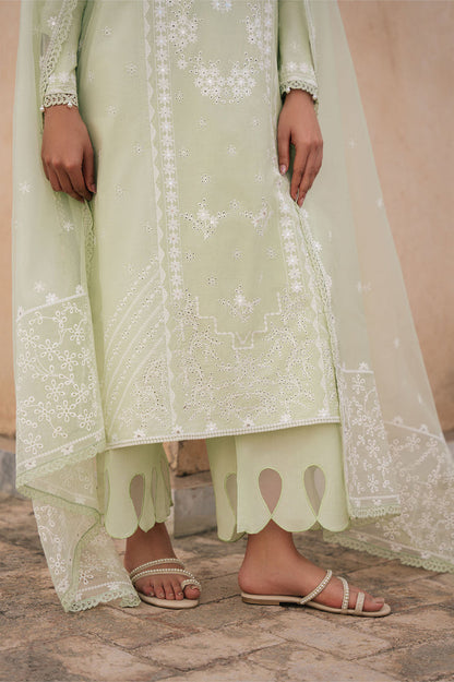 Cross Stitch | Mahiri Embroidered Collection 26 | Lumiere Meadow - Luxury Dress - available at Maria Faisal in UK and USA.