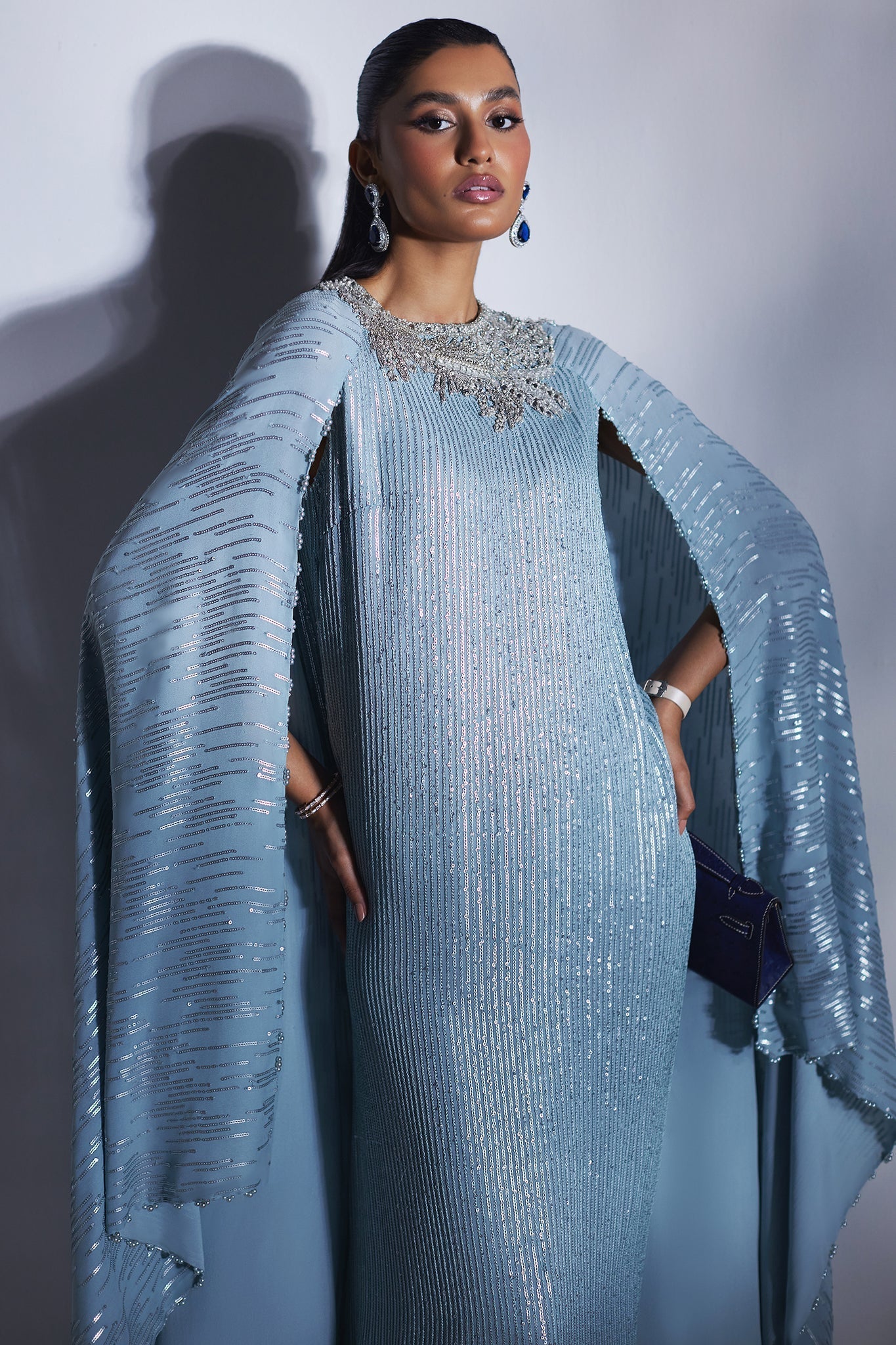 Elan | Luxury Wedding Wears | POUSSIERE D'ETOILES (EP-20883) - Bridal Dress - available at Maria Faisal in UK and USA.