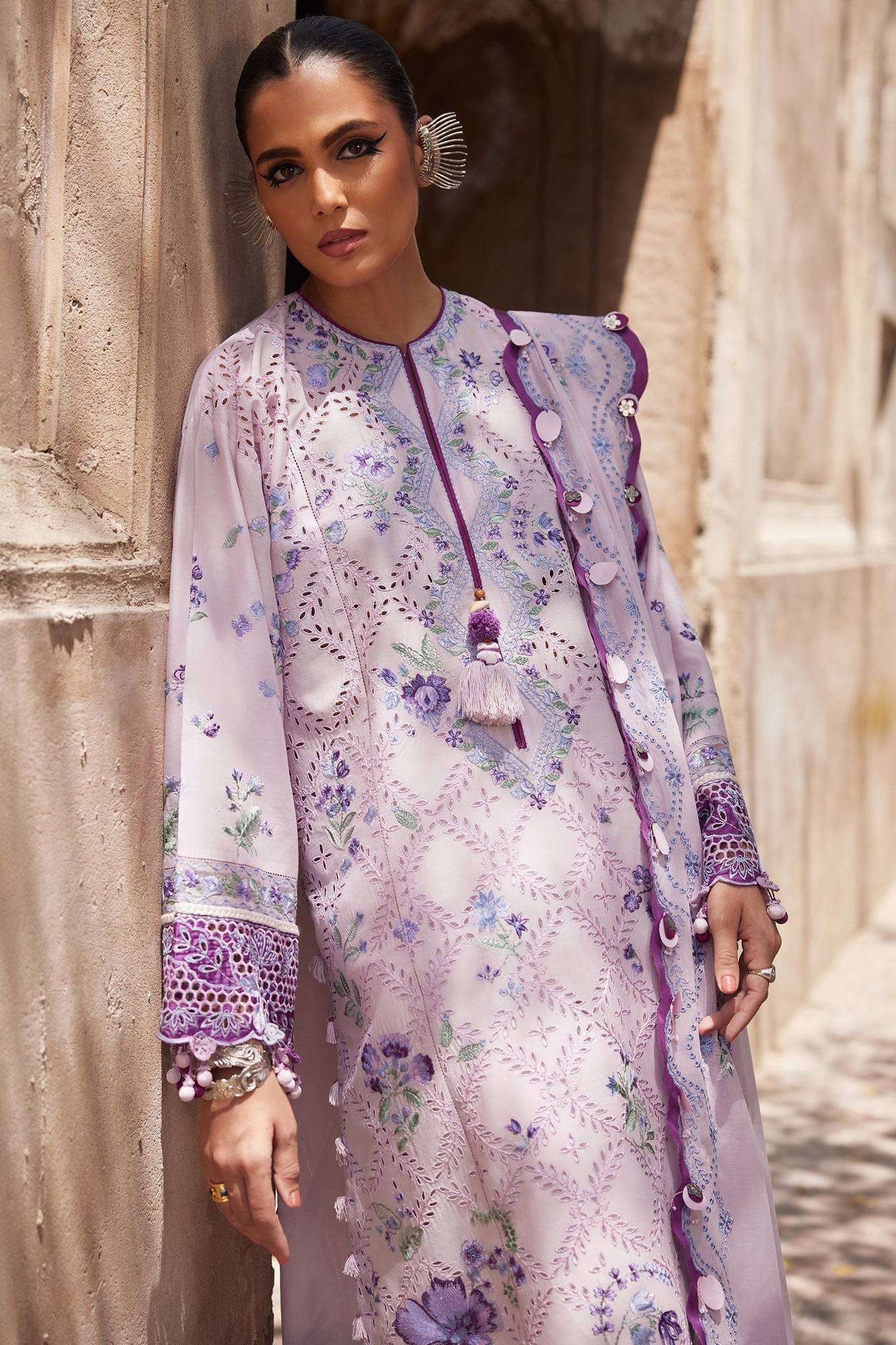 Elan | Luxury Lawn 25 | ALARA (EL25-12 B) by Maria Faisal - Registered Vendor of : Elan - type : Ladies Clothes - 100% original wedding dresses