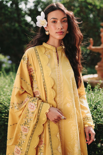Cross Stitch | Eid Lawn Edit 26 | PETAL DRAPES - Luxury Dress - available at Maria Faisal in UK and USA.