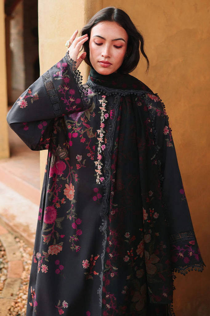 Cross Stitch | Eid Lawn Edit 26 | SHADOW GRACE - Luxury Dress - available at Maria Faisal in UK and USA.