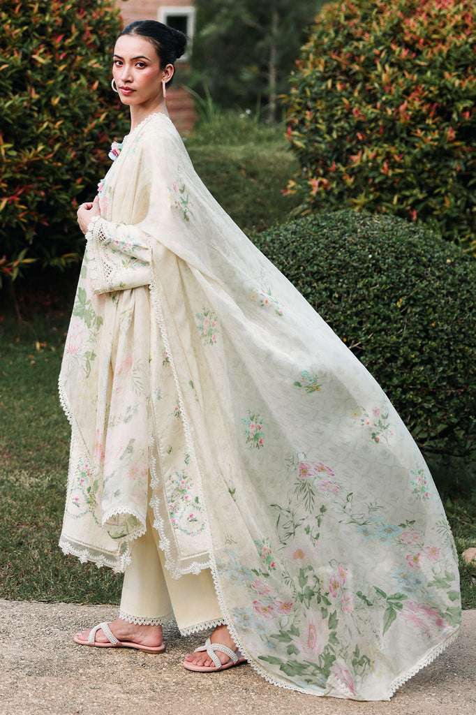 Cross Stitch | Eid Lawn Edit 26 | TROPIC MIST - Luxury Dress - available at Maria Faisal in UK and USA.